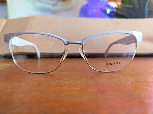 Prada white metal plastic - white, metal/plastic